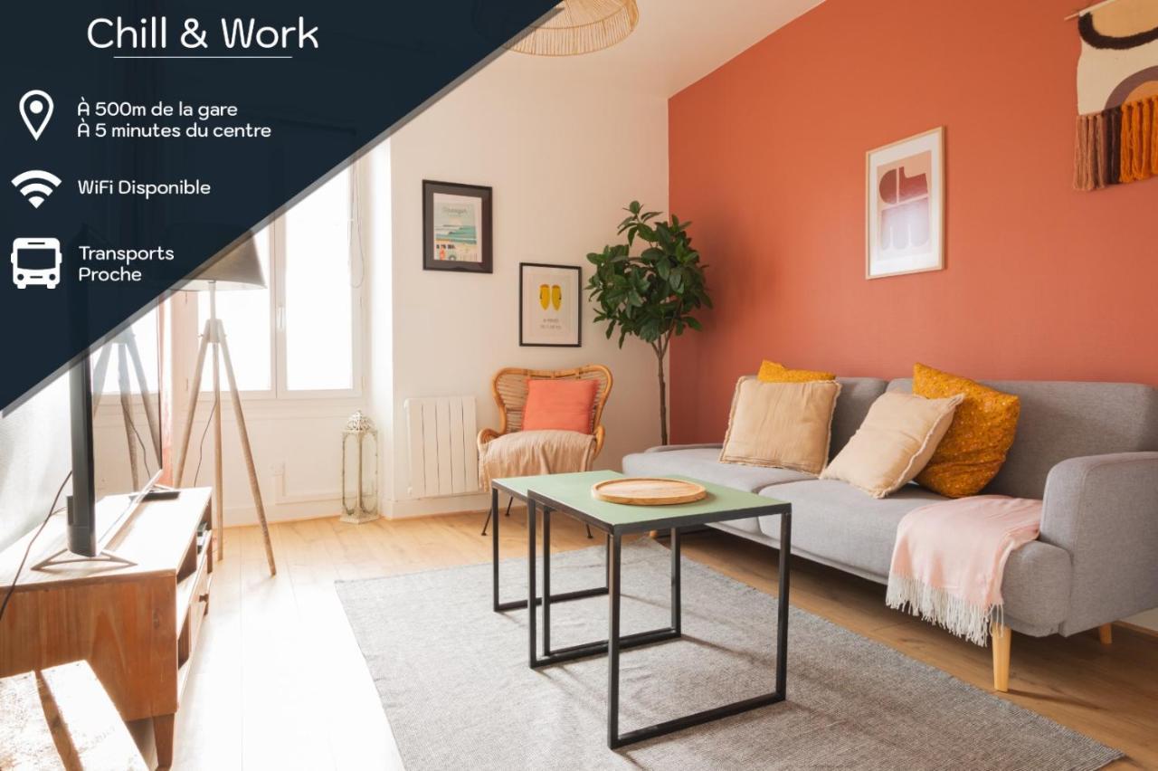 Chill And Work / Gare Tgv / Beau T2 Renove Apartment Rennes Exterior photo